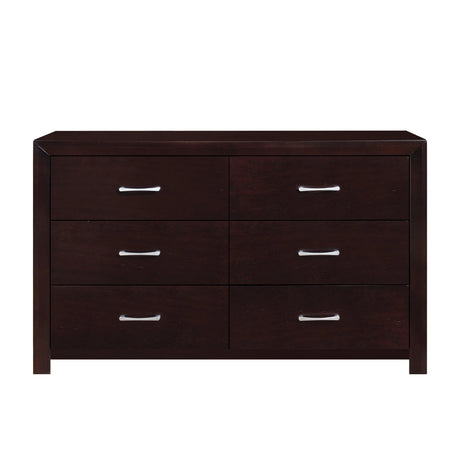 Edina Espresso Upholstered Panel Bedroom Set by Homelegance at Eve Furniture