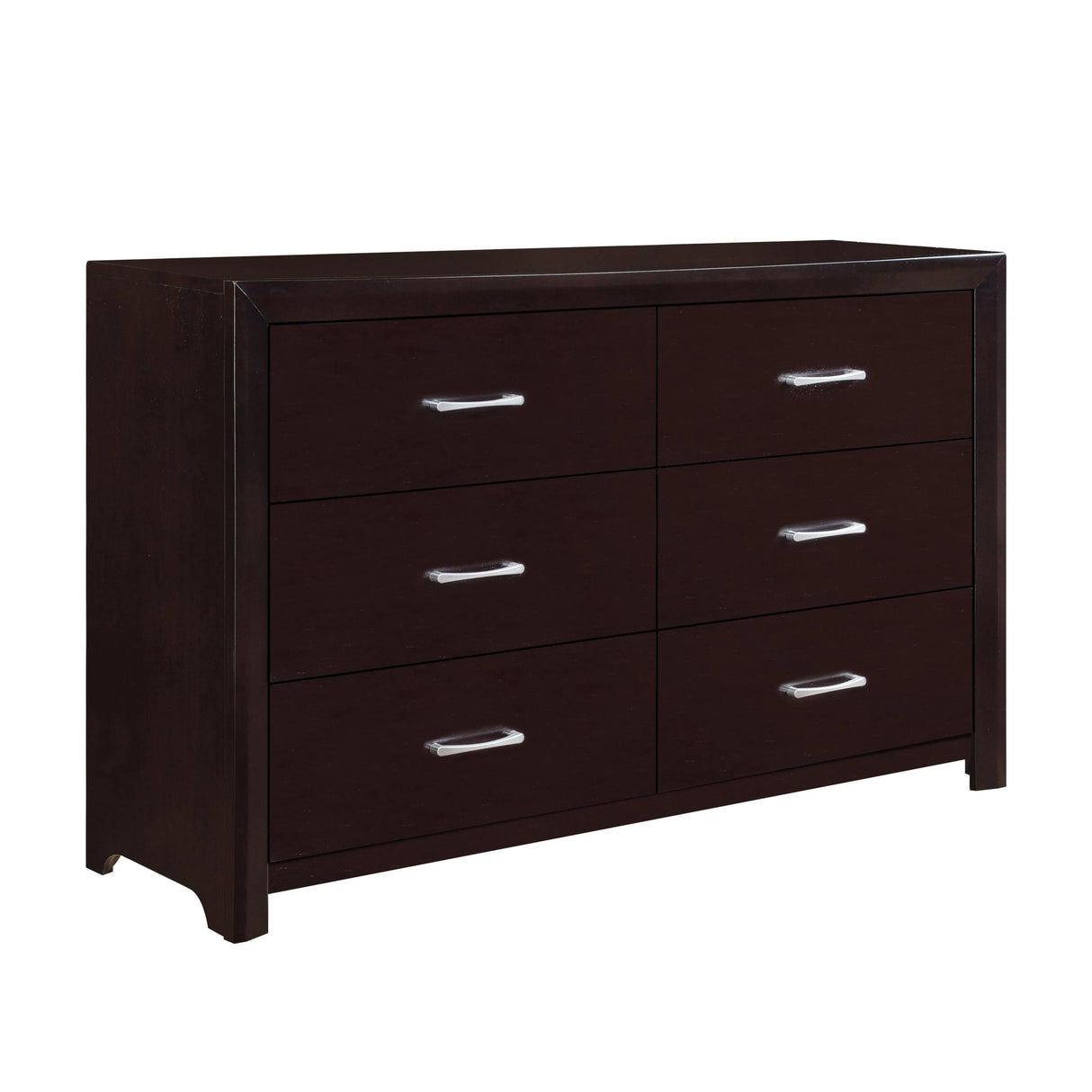 Edina Espresso Upholstered Panel Bedroom Set by Homelegance at Eve Furniture