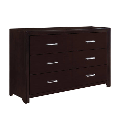 Edina Espresso Upholstered Panel Bedroom Set by Homelegance at Eve Furniture
