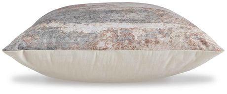 Edinfielders Cream/Gray/Rust Pillow by Ashley at Eve Furniture