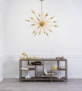 Edisonna II Gold Sputnik Twenty Bulb Chandelier by Mercana at Eve Furniture