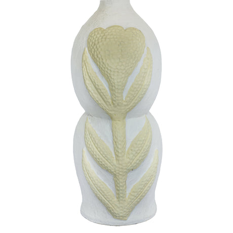Edith Curved Papier Mache Flower Pleated Table Lamp by TOV Furniture at Eve Furniture