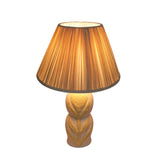 Edith Curved Papier Mache Flower Pleated Table Lamp by TOV Furniture at Eve Furniture