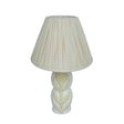 Edith Curved Papier Mache Flower Pleated Table Lamp by TOV Furniture at Eve Furniture