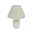 Edith Scalloped Papier Mache Flower Pleated Table Lamp by TOV Furniture at Eve Furniture