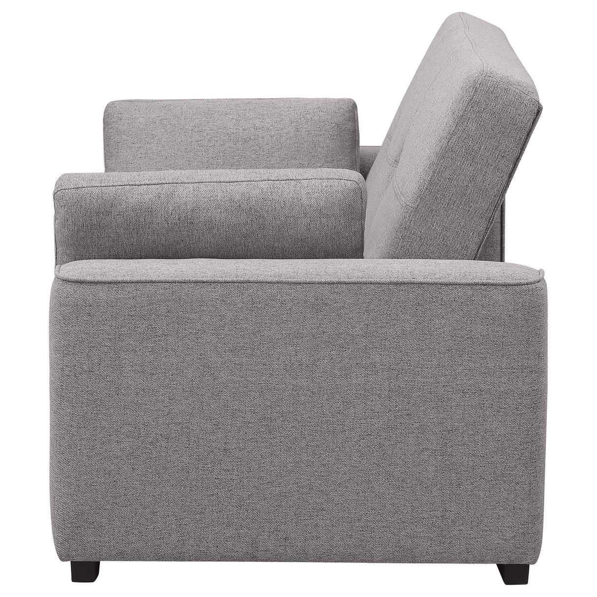 Edith Upholstered Convertible Sleeper Sofa Bed Grey