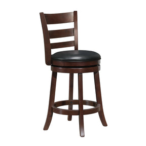 Edmond Dark Cherry Swivel Counter Height Chair by Homelegance at Eve Furniture