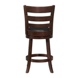 Edmond Dark Cherry Swivel Counter Height Chair by Homelegance at Eve Furniture