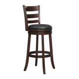 Edmond Dark Cherry Swivel Pub Height Chair by Homelegance at Eve Furniture