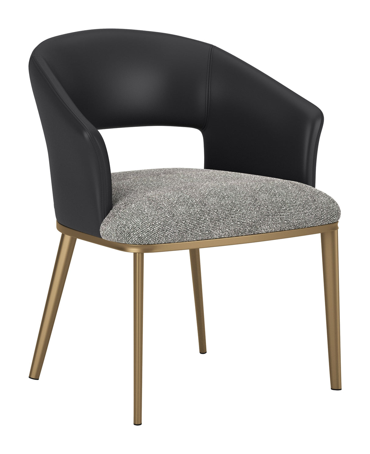 Edmond Dining Chair Gray by Zuomod at Eve Furniture