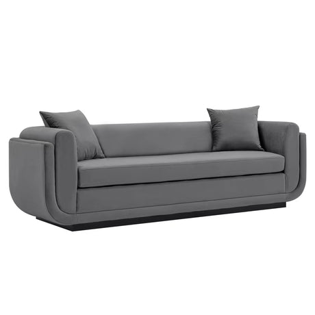 Edmonda Sofa in Dark Grey by Manhattan Comfort at Eve Furniture