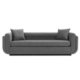 Edmonda Sofa in Dark Grey by Manhattan Comfort at Eve Furniture