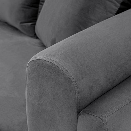 Edmonda Sofa in Dark Grey by Manhattan Comfort at Eve Furniture