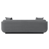 Edmonda Sofa in Dark Grey by Manhattan Comfort at Eve Furniture