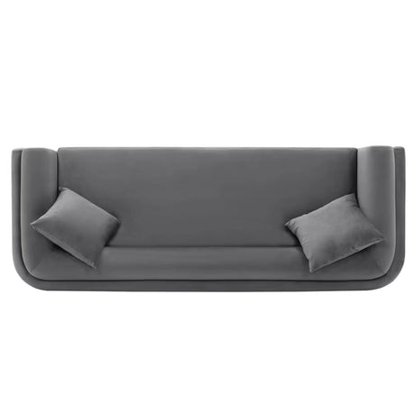 Edmonda Sofa in Dark Grey by Manhattan Comfort at Eve Furniture