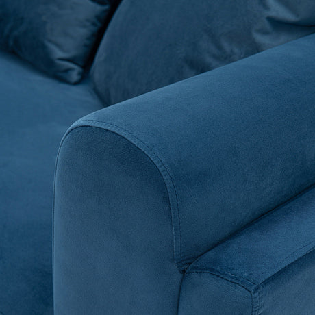 Edmonda Sofa in Sapphire Blue by Manhattan Comfort at Eve Furniture