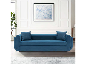 Edmonda Sofa in Sapphire Blue by Manhattan Comfort at Eve Furniture