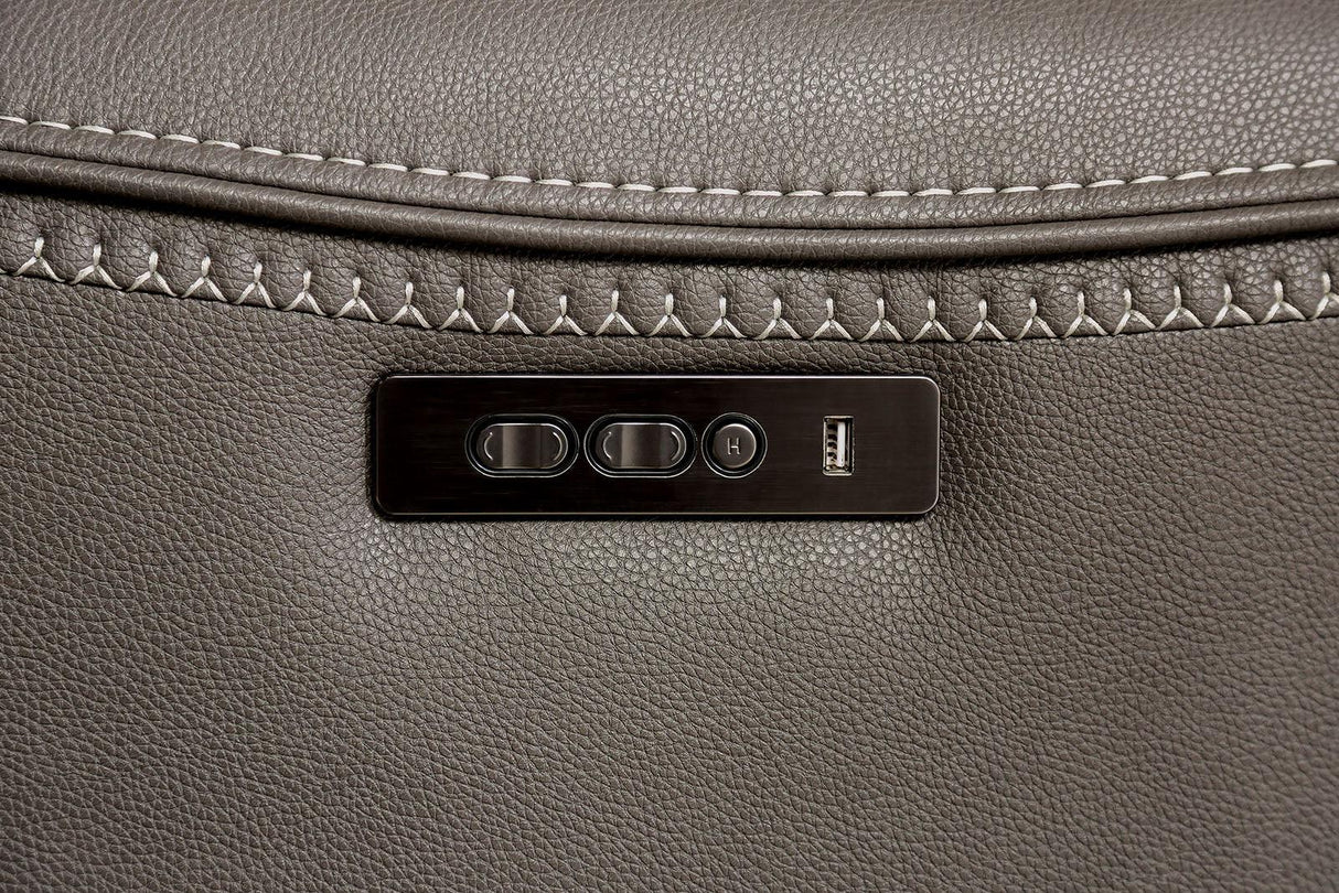 Edmondus Dark Gray Modular Power Reclining Sectional by Furniture of America at Eve Furniture