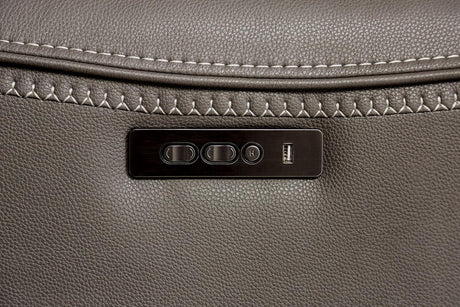 Edmondus Dark Gray Modular Power Reclining Sectional by Furniture of America at Eve Furniture