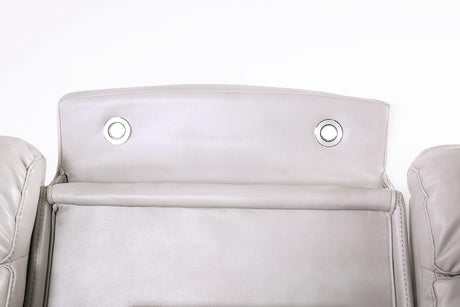 Edmondus Light Taupe Modular Power Reclining Sectional by Furniture of America at Eve Furniture