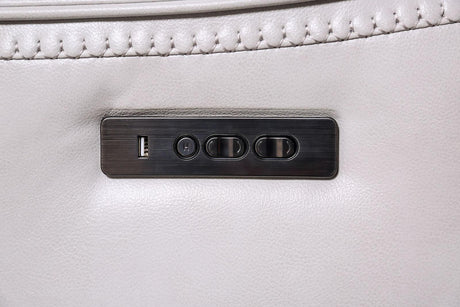 Edmondus Light Taupe Modular Power Reclining Sectional by Furniture of America at Eve Furniture