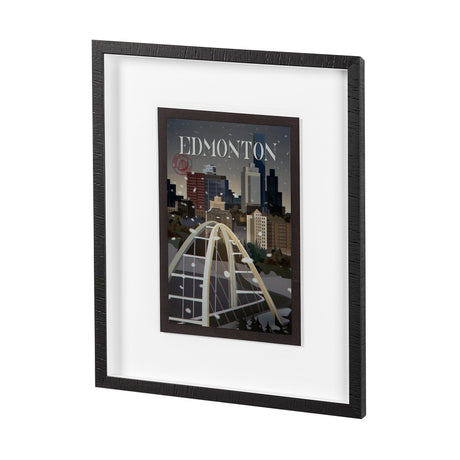 Edmonton Go Canada (M) by Mercana Studio a Framed Art Print Matted under Glass by Mercana at Eve Furniture
