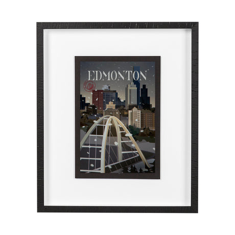 Edmonton Go Canada (M) by Mercana Studio a Framed Art Print Matted under Glass by Mercana at Eve Furniture