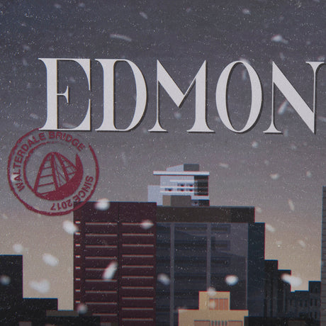 Edmonton Go Canada (SM) by Mercana Studio a Hand Embellished Decograph Framed Art Print by Mercana at Eve Furniture