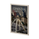 Edmonton Go Canada (XL) by Mercana Studio a Hand Embellished Decograph Framed Art Print under Glass by Mercana at Eve Furniture