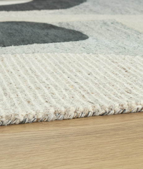 Edrickhill Grayish Teal/Taupe/Cream Large Rug by Ashley at Eve Furniture