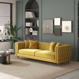 Edward Sofa (Mustard Velvet)