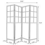 Edwards Natural 4-Panel Room Divider Folding Shoji Screen by Coaster at Eve Furniture