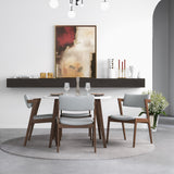 Edwin Light Gray Fabric Dining Chair (Set Of 2) by Ashcroft Imports at Eve Furniture