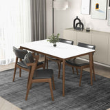 Edwin Mid Century Modern Black Vegan Leather Dining Chair (Set Of 2) by Ashcroft Furniture at Eve Furniture