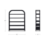 Eero Black Large Bookcase by Moe's Home at Eve Furniture