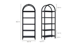 Eero Bookcase Black by Moe's Home at Eve Furniture