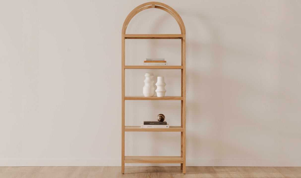 Eero Bookcase Natural by Moe's Home at Eve Furniture