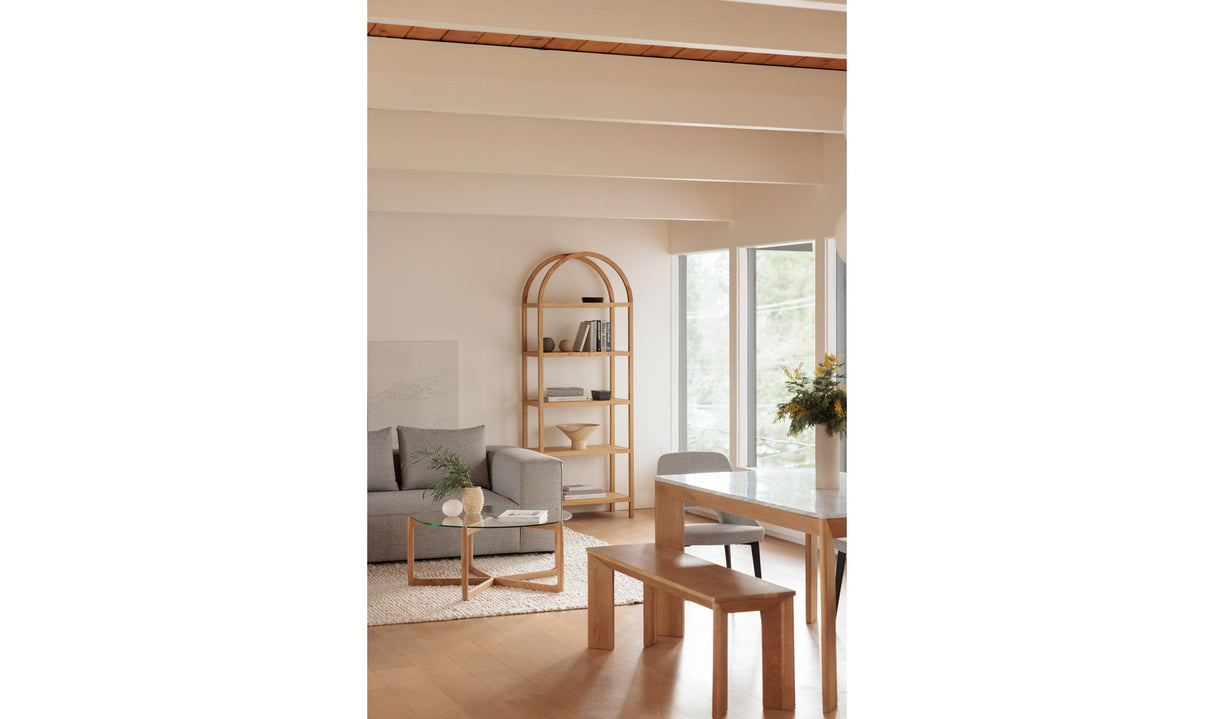 Eero Bookcase Natural by Moe's Home at Eve Furniture