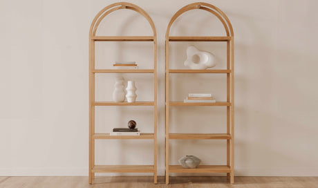 Eero Bookcase Natural by Moe's Home at Eve Furniture