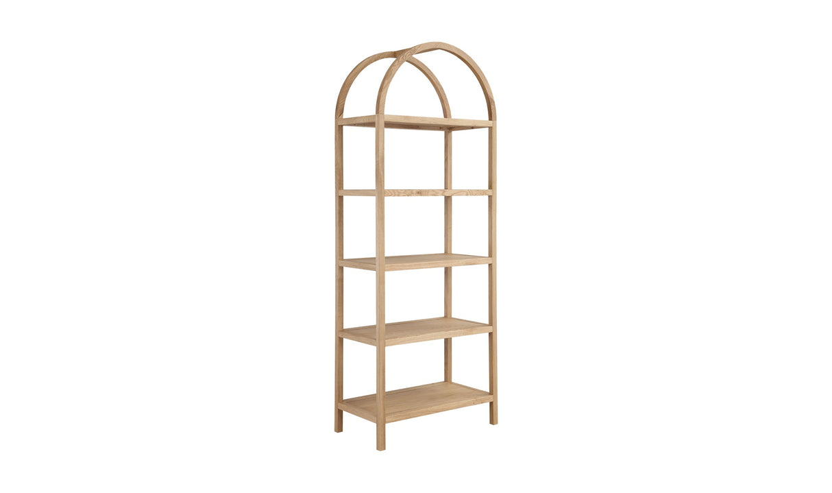 Eero Bookcase Natural by Moe's Home at Eve Furniture