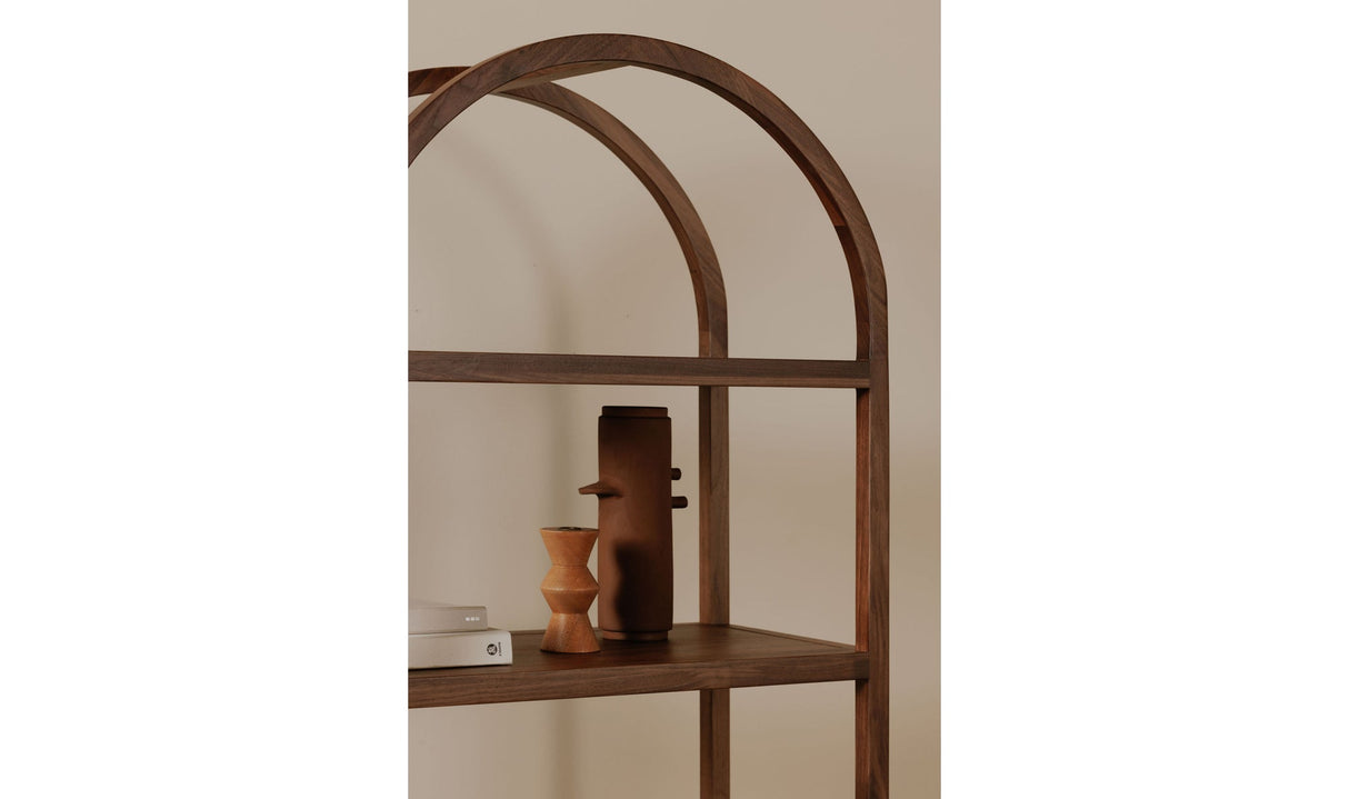 Eero Bookcase Walnut by Moe's Home at Eve Furniture