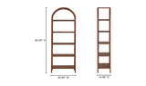 Eero Bookcase Walnut by Moe's Home at Eve Furniture
