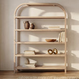 Eero Natural Bookcase Large by Moe's Home at Eve Furniture