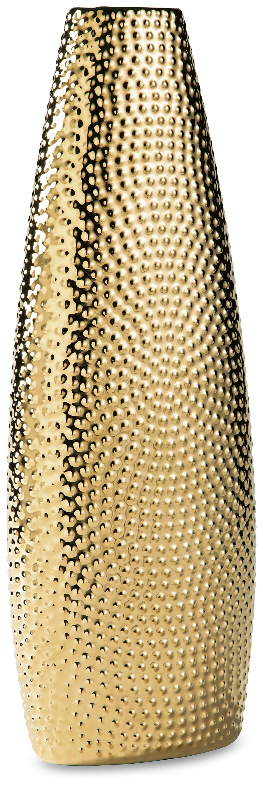 Efim Gold Finish Vase by ASHLEY FURNITURE at Eve Furniture