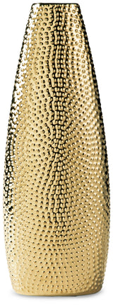 Efim Gold Finish Vase by ASHLEY FURNITURE at Eve Furniture