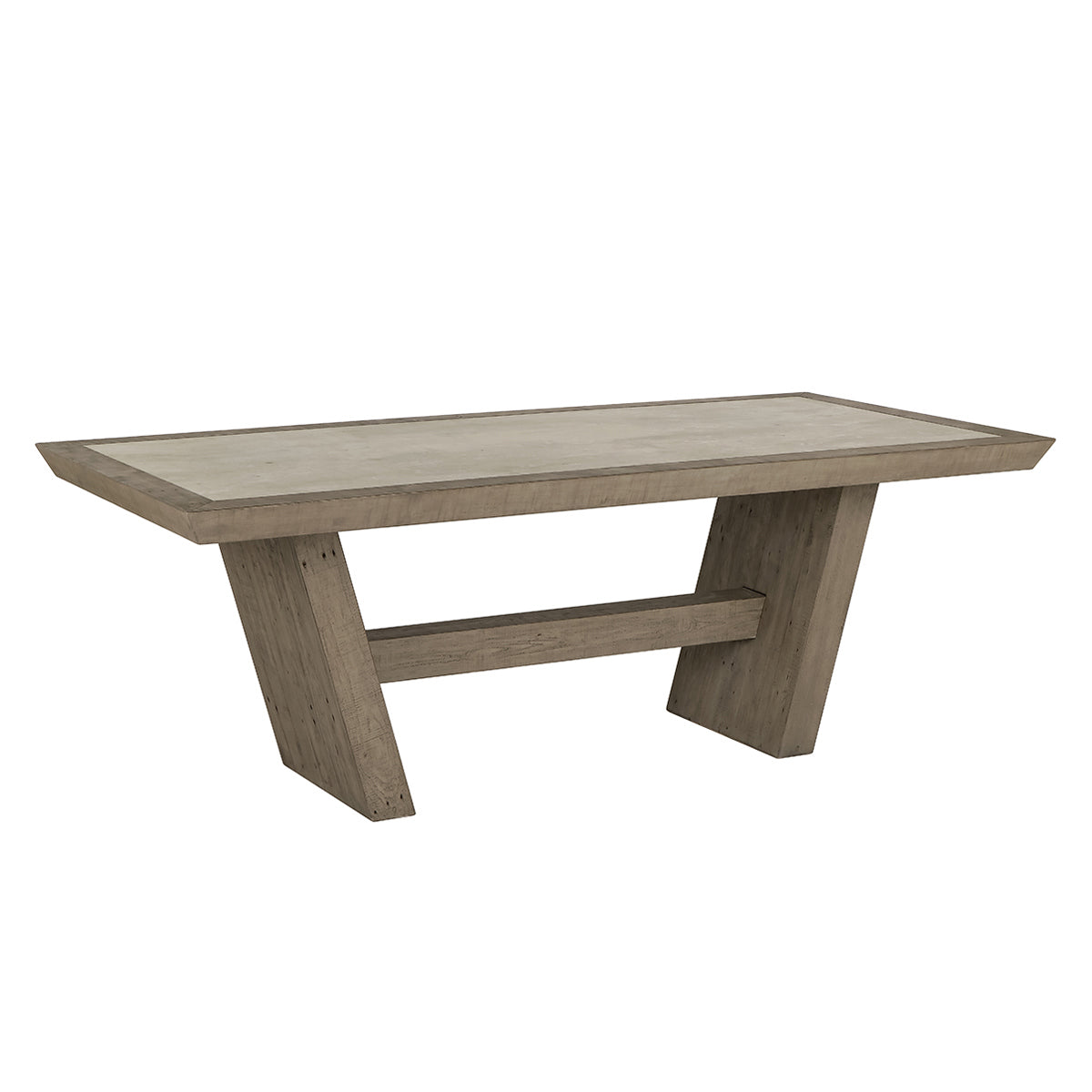 Efron Dining Table - Distressed Gray/Antique White by Classic Home at Eve Furniture