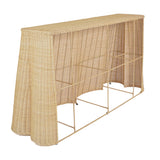 Egan Natural Rattan Console Table by TOV Furniture at Eve Furniture