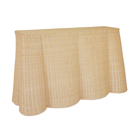 Egan Natural Rattan Console Table by TOV Furniture at Eve Furniture