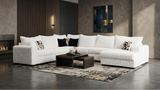 Eggshell White Right Arm Facing (RAF) 4-Piece Sectional
