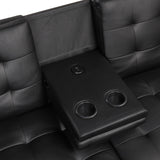 Eidsberg Black Futon Sofa Bed by Furniture of America at Eve Furniture